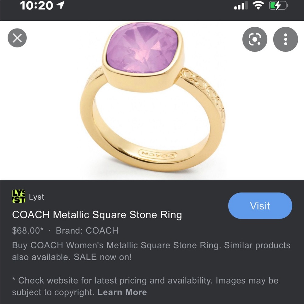 Coach ring